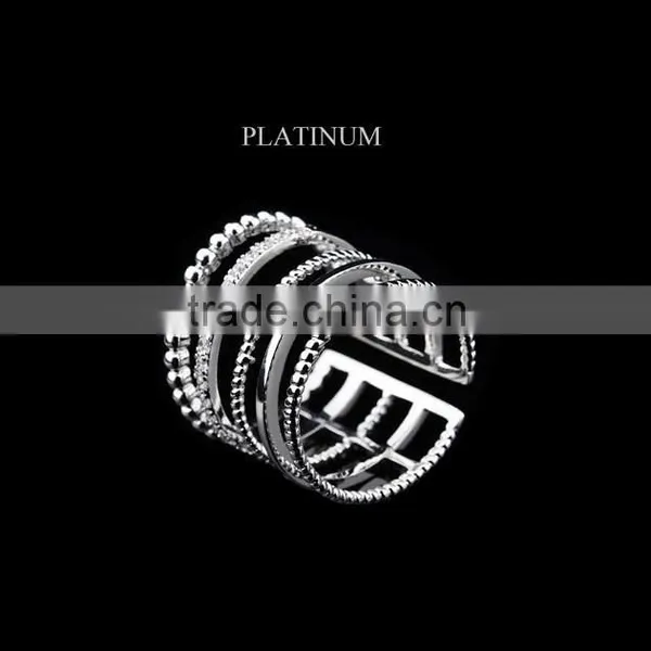 Pave Diamond Four Line Ring, Pave Diamond Jewelry Manufacturer, Wholesaler From India Jaipur photo-4