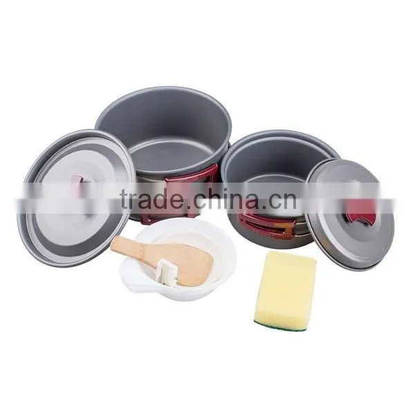 17pcs Lightweight Outdoor Camping Hiking Cookware Backpacking Cooking Picnic Bowl Pot Pan Set photo-6