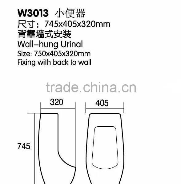 Bathroom Ceramics Wall Mount Urinal photo-2