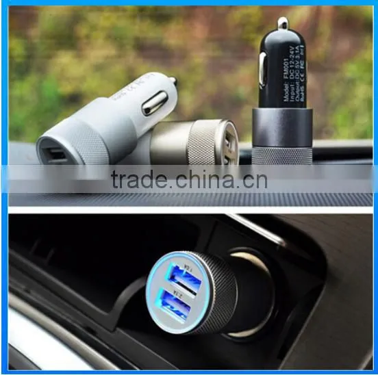 Top Selling Products 2015 5V 2.1A Dual USB Car Charger for Mobile Phone photo-3