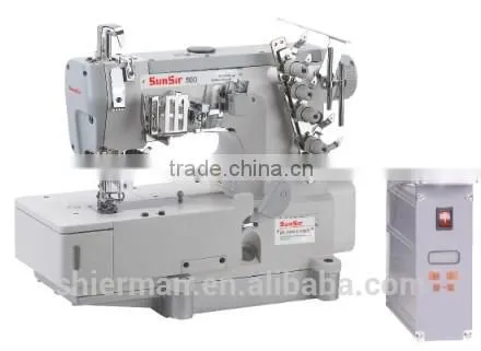 SunSir SS-C500D-01CB High Speed Direct Drive Flat Bed Interlock Industrial Sewing Machine photo-2