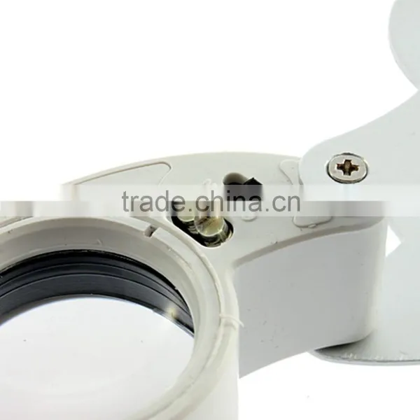 40X 25mm Magnifying Power Jeweler Loupe LED Loop Magnifier Glass photo-2