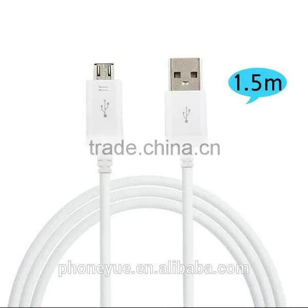 Highest Quality 10 Pack per Bag 1.5m Data Sync and Charging Micro Usb Cable for Note 4