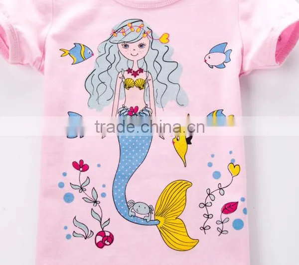 2015 Wholesale New Fashion Design Baby Girls Tshirt photo-5
