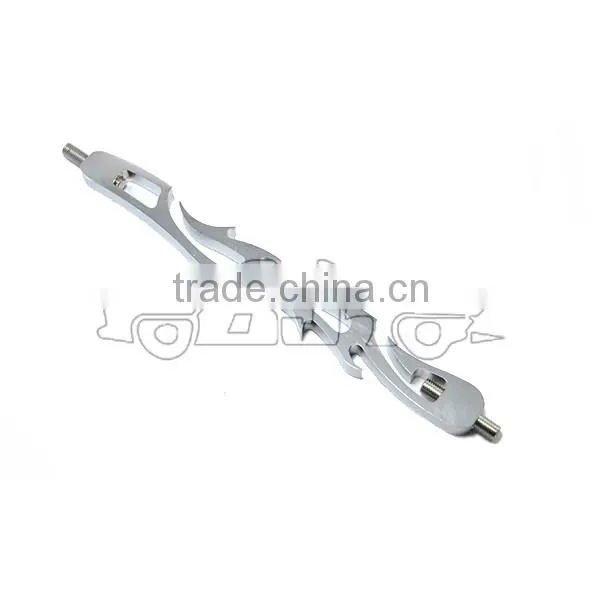 BJ-SL288-03 High Quality Chrome Aluminum Motorcycle Flame Shifter Rod photo-2