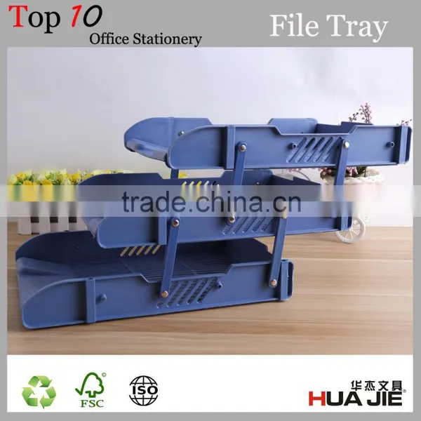 Office Plastic File Document Tray With 3 Trays photo-2