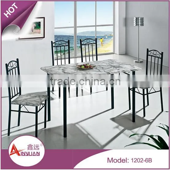 New Design Dining Table Set Dining Table and 4 Chairs Wooden Dining Table and Chairs Dining Room Furniture photo-4