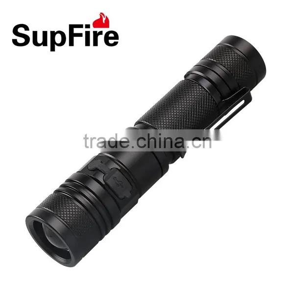 Portable High Bright XML2 LED Rechargeable USB Flashlight A2