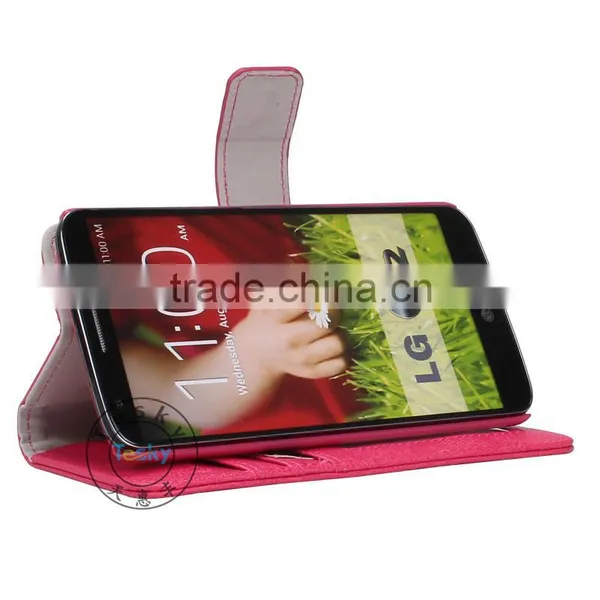 For LG G2 Verizon VS980 Cell Phoner Stand Leather Case With Wallet Design photo-3