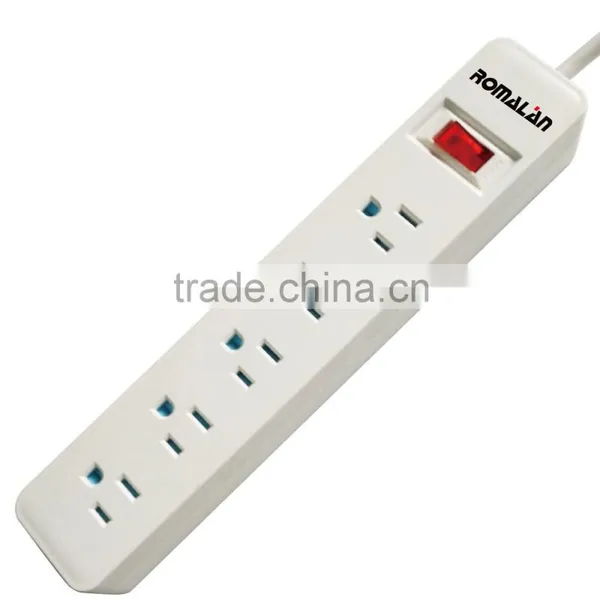 6 Outlets US Standard 110v Surge Protector With Shutter Overloading Protection photo-5