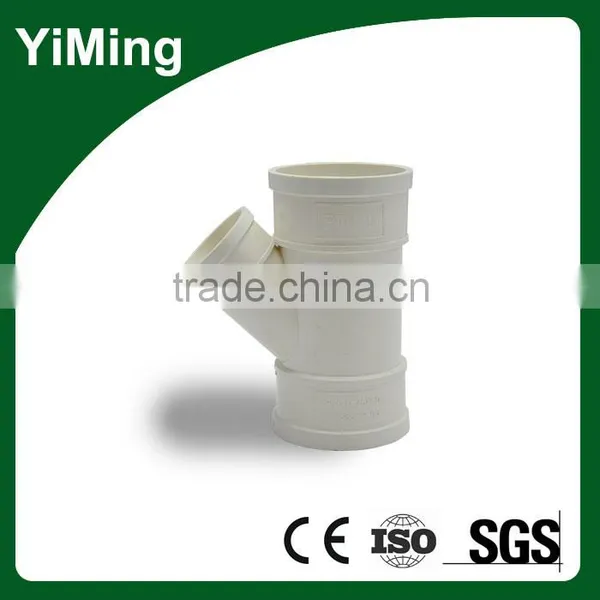 YiMing Pvc 45 Degree y Tee for Pvc Pipe Fittings photo-6