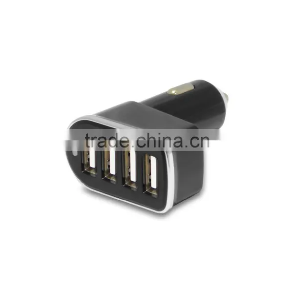 2016 DC 12 24V 4 Ports USB 5V 6.2A 5.8A Black White Quick Charger Car Charger for Promotion photo-3
