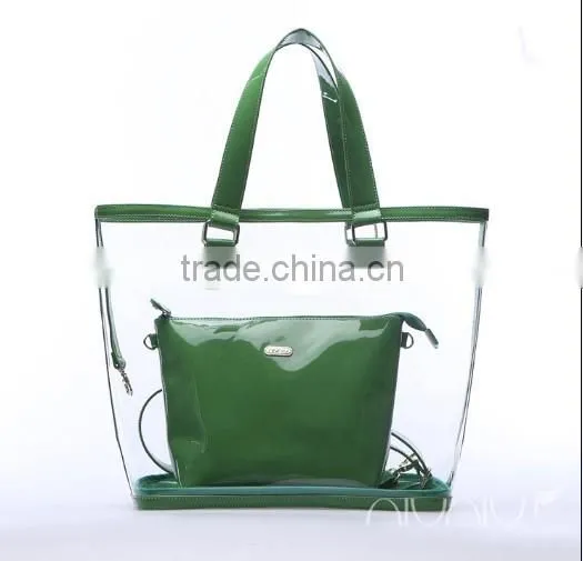 Women Handbag New Design PVC Tote Color Bags Handbags Big Capacity photo-3