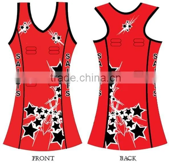 Green and Yellow Color Netball A-line Dress Design for Sale photo-2