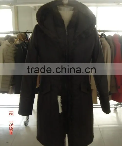 2015 New Fashion Women Winter Padding Jacket Coat With Hood and Top Fly With Fur
