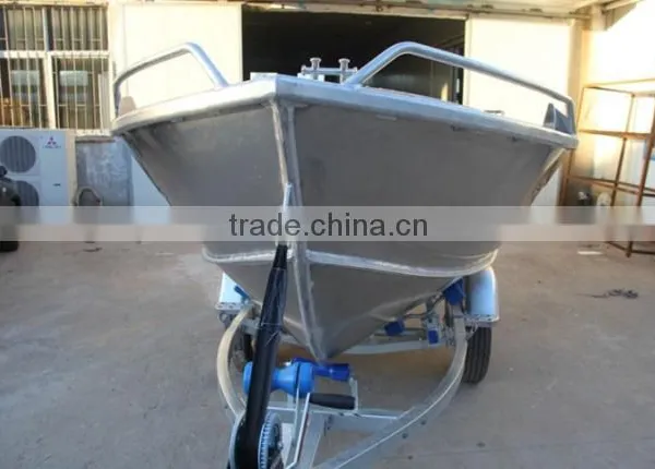 Deep-v Aluminum Boat With Tralier