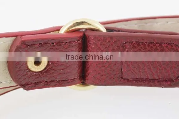 Hot Sale Women's Fashion Belt With High Quality Gold PU Leather& Gold Metal Chian for Jeans photo-5