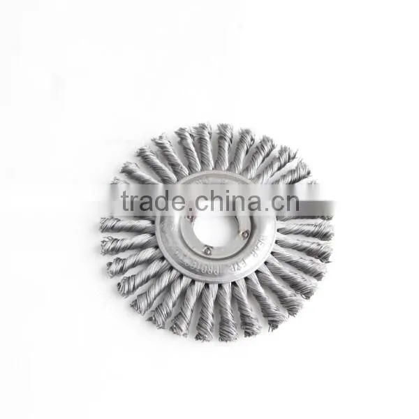 Twist Knot Wheel Brushes With Arbor Hole, Diameter 115mm or 4 1/2"