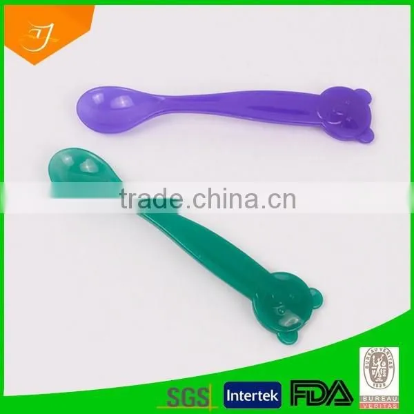 Color Changing Plastic Baby Spoon, Fashionable Color Changing Spoon, Plastic Spoon photo-2
