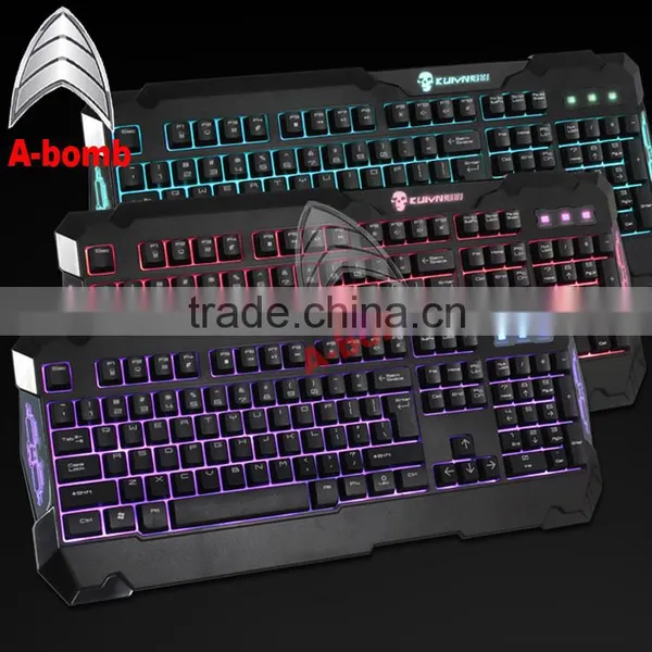 2016 A-bomb Waterproof Keyboard Mechanical Gaming Computer Keyboard With LED Light photo-2