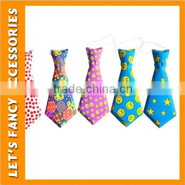 Laser Colours Party Plastic Elastic Necktie Neckwear photo-4