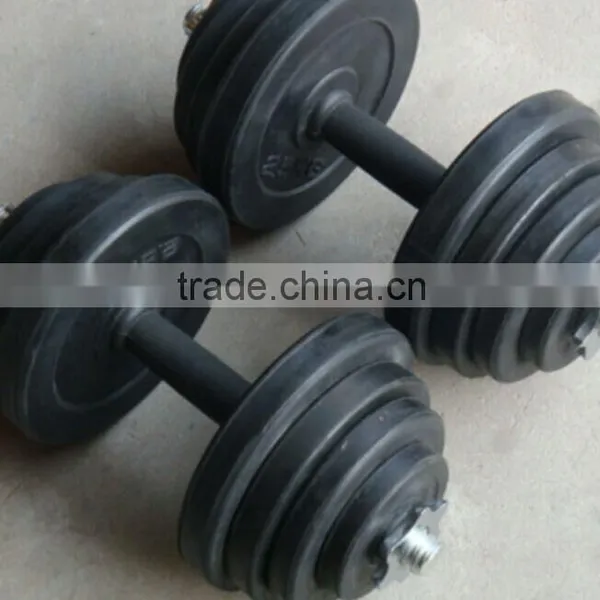 10KG15KG20KG25KG30KG Pvc Rubber Dumbbell /barbell Set photo-3