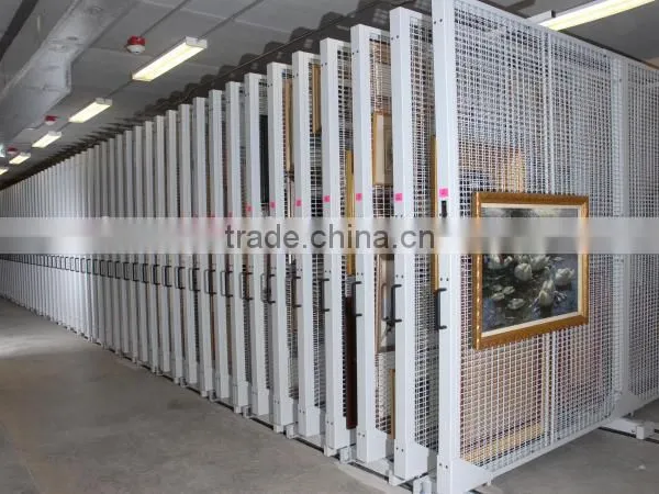Art Compact Mobile Shelving, Mobile Filing Cabinet, Movable Metal Cabinet,high Saving Space Art Mobile Cabinet photo-4