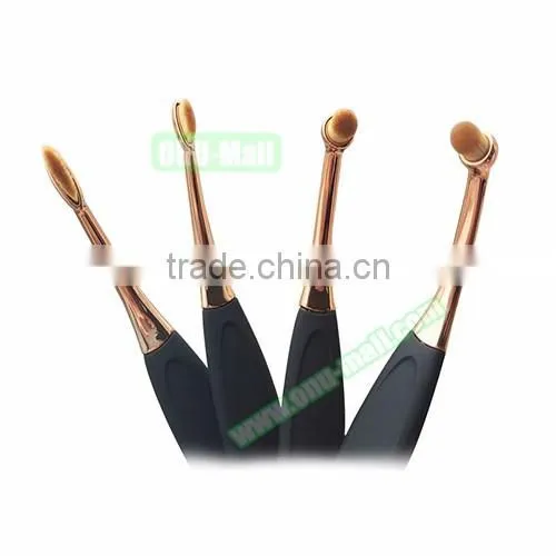 No.1 Sales Rose Gold Oval Makeup Brush Set,Toothbrush Makeup Brush Quality Choice photo-3
