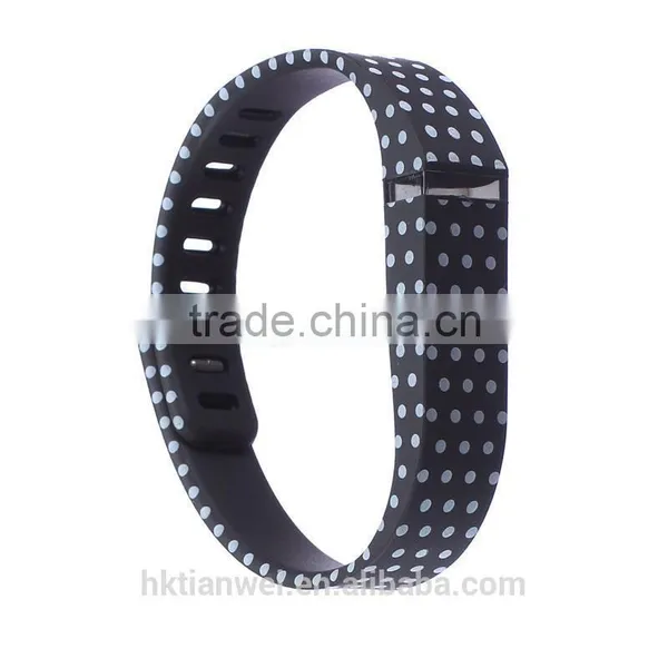Polka Dot Patterns Series Fitbit Flex Replacement Wristband With Metal Clasp(No Tracker Chip) photo-2