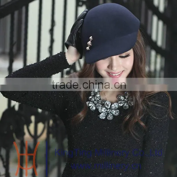 Wholesale Winter Hat Red/Blue Wool Hat For Women photo-4