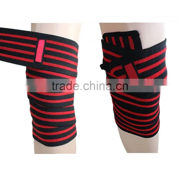 Powerlifting Elastic Webbing For Red Line Knee Wraps/Hight Quality Weightlifting Knee Wraps