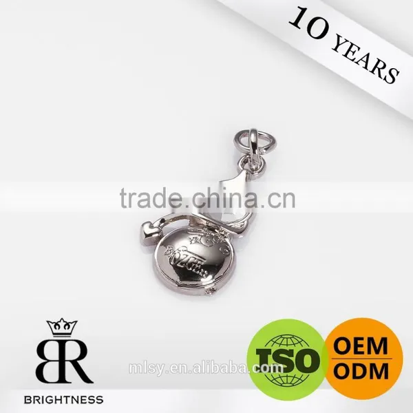 Fancy Metal Zipper Puller With Rhinestone for Handbag Brightness B1-80029