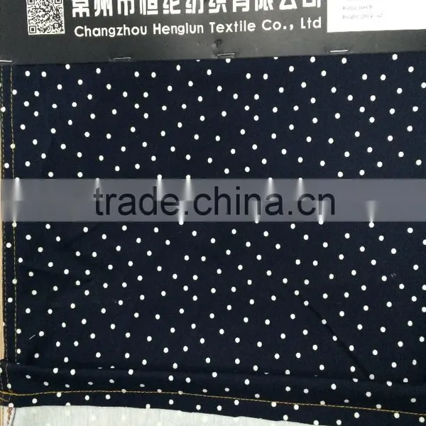 Printed Knit Denim Fabric:290gsm 45%cotton 50%polyester 5%spandex From Changzhou China photo-3