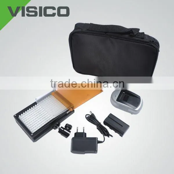 Solar LED light with battery