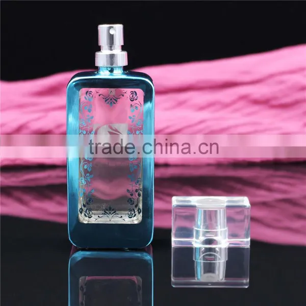 2016 New Design Luxury 50ml Square Glass Spray Perfume Bottles photo-3