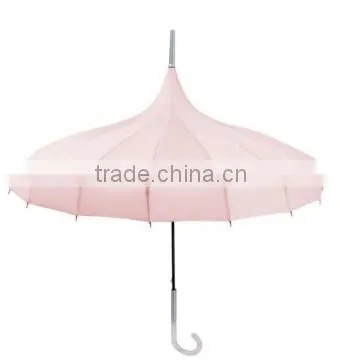 16 Ribs Pagoda Umbrella of Lady Rain Umbrella photo-4