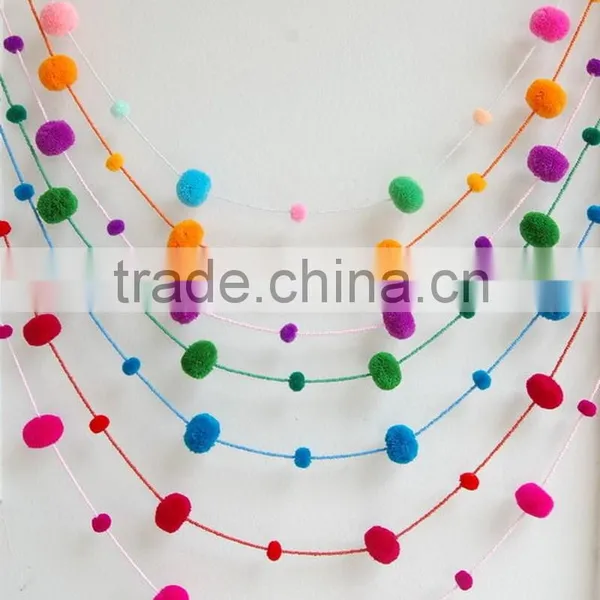 80mm Yarn Pom Poms Custom Pompom photo-5