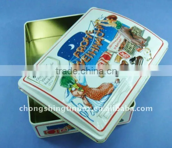 Rectangular Metal Christmas Tin Box photo-4
