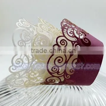 A17 Laser Cut Cupcake Wrapper, Paper Cupcake Wraps Muffin Cup Medium Size Famous Cupcake Cake Decoration Item photo-6