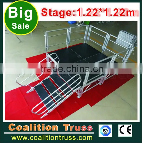Hot China Factory Aluminum Frame Adjustable Portable Stage Quality Choice photo-4