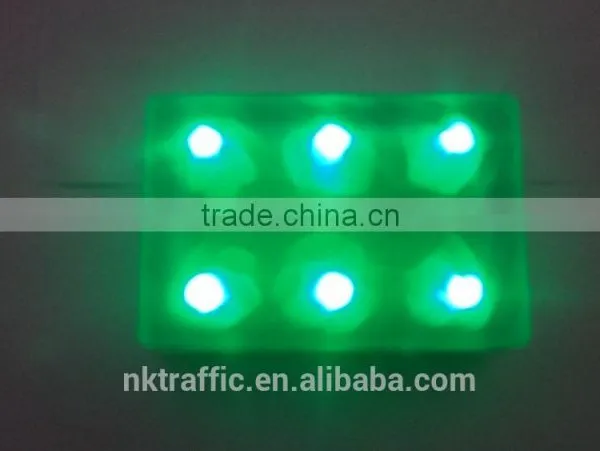 NK-160 Decorated Solar Led Glass Brick ie Super Capacitor 6PCS Led Quantity Solar Brick Light for Decoration photo-4