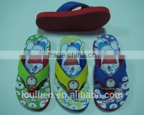 663 LOULUEN Wholesale Cute Lighted EVA Kids Flip Flops