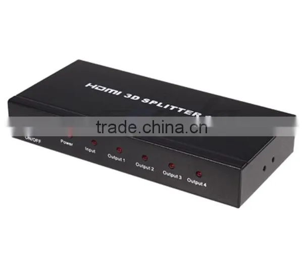 High Quality K 3D 1080p Support 1 in 4 Out HDMI Splitter Compatible HDCP HDMI Splitter 1x4 1.3V 1.4V photo-3