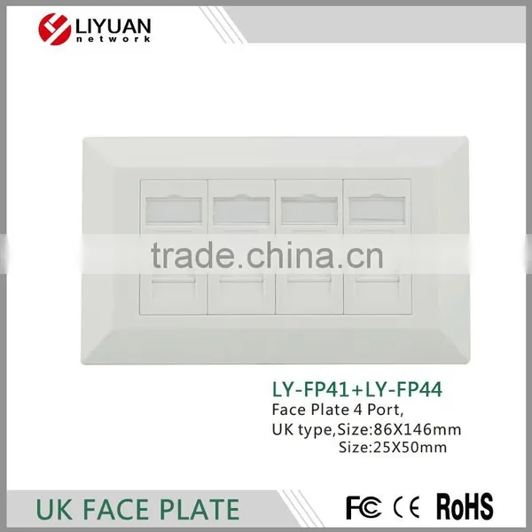 LY-FP41 High Quality VGA/HDMI Face Plate/wall Socket/RJ45 Connector 25X50mm photo-2