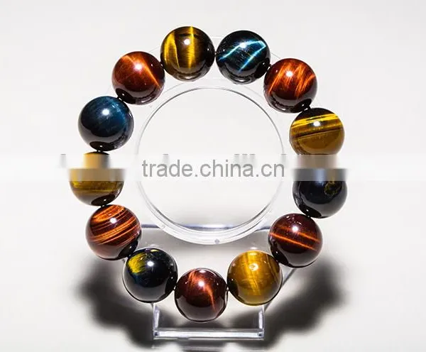 Natural Tiger Eye Rainbow Bracelet for Healing Crystal Crafts Bracelet photo-3