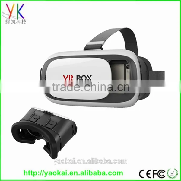 2016 Hot Selling Virtual Reality Glasses Case Plastic Google Cardboard 3D VR BOX 2.0 Adjustable 3D VR photo-4