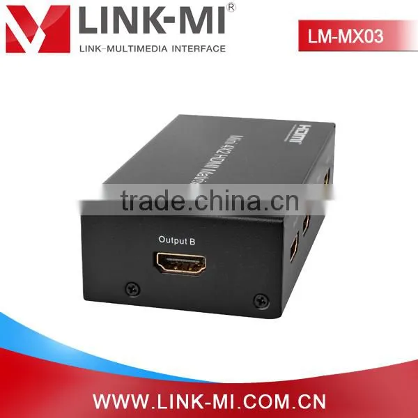 LINK-MI LM-MX03 HDMI 1.3 HDCP 2.0 High Definition Audio Video Mini HDMI Matrix 4x2 photo-6