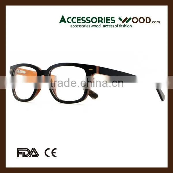 2016 Hotsale Ebony Wood Layered Reading Glasses With Mitin photo-2