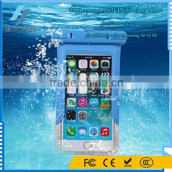 Universal Waterproof Case Bag for IPhone 4S 5 5S 6 6S 6 Plus for HTC One for Samsung S6 S5 S4 photo-3