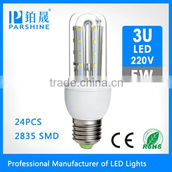 China Manufacturer LED Lamp E14 5W Plastic LED Candle Lamp